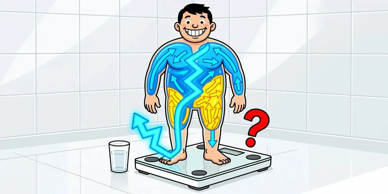 체중계 체지방률, 물 한 잔에 3~4%가 움직입니다