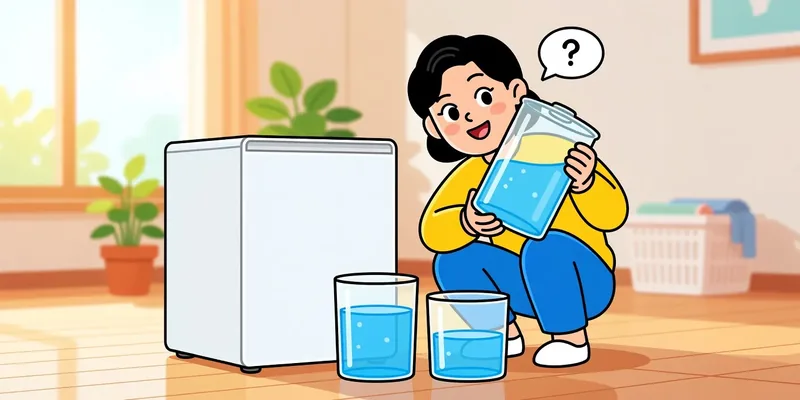 제습기 — 물통을 비우기 전까지는 하루에 몇 리터가 나왔는지 모릅니다