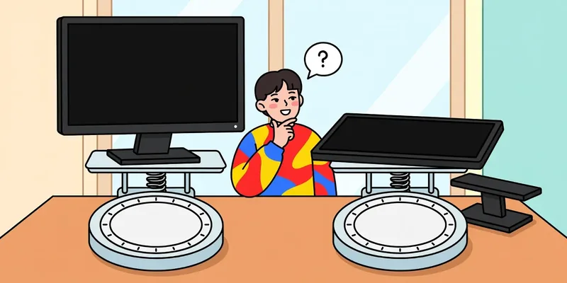 모니터암 VESA 규격 기준 | 무게는 스탠드를 빼고 잽니다