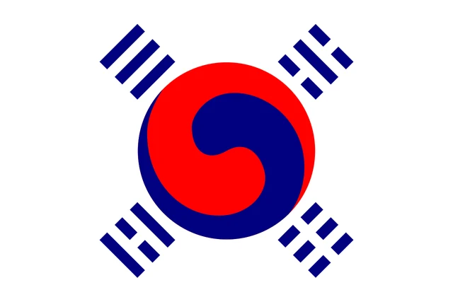 1883년 국기로 제정된 태극·4괘 도안